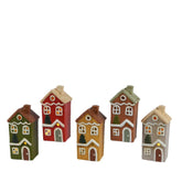 Lumineo BO Terracotta House with Steady Light 17cm - 5 Assorted